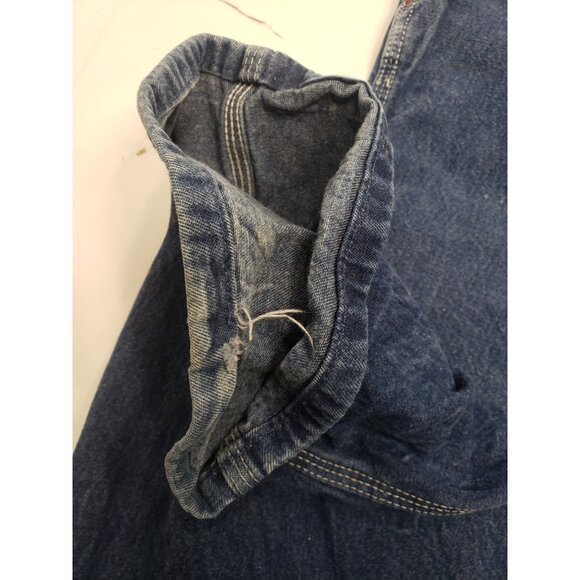 Dickies Denim Overalls Mens 46x34 Blue Jean Carpenter Workwear Pre Owned - Picture 4 of 13